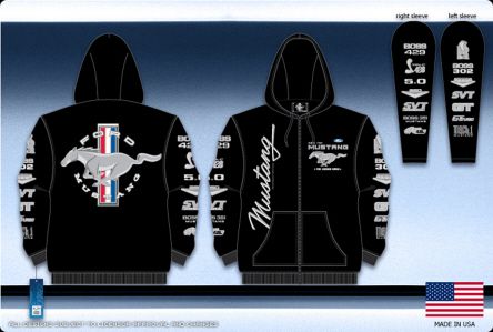JHD LADIES SCREEN PRINTED HOODIE
